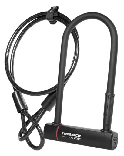 [#BL-192490] Trelock U4 Flex kulcsos U-lakat [fekete, 230 mm]