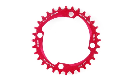 [#BL-141145] a2Z Narrow Wide (BCD: 104) 4 furatos szimmetrikus lánctányér [piros, 32]