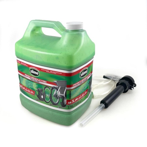 [#BF-10204-5] Slime defektgátló folyadék belsőbe, 3,8l, töltő pumpával (30kerék)
