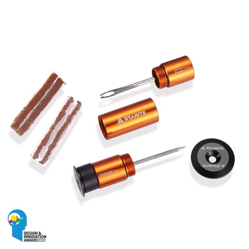 [#BL-204661] Granite Stash tire plug tubeless defektjavító készlet [narancssárga]