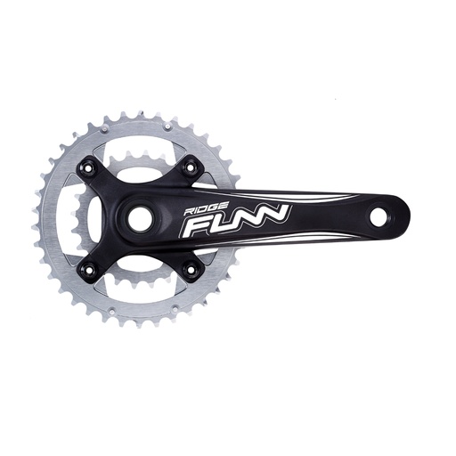 [#BL-200116] FUNN Ridge Double integrált MTB hajtómű középcsapággyal [fekete-ezüst, 38/24, 170 mm]