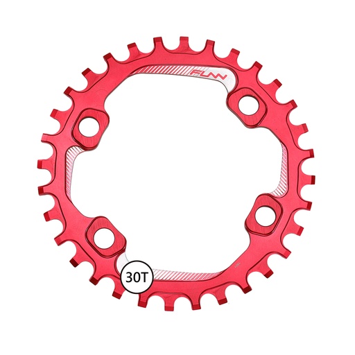 [#BL-206970] FUNN Solo NW 96 4 furatos aszimmetrikus lánctányér [piros, 32]