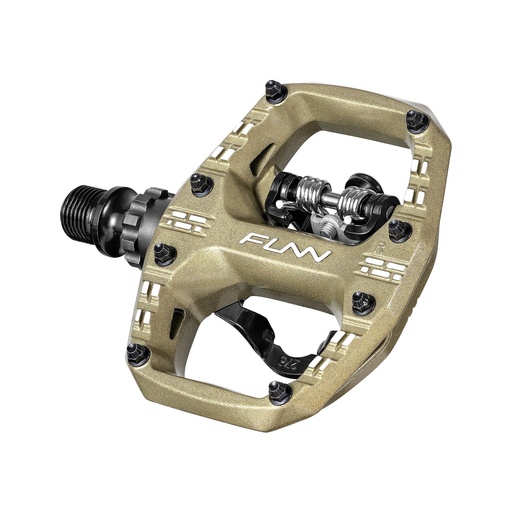 [#BL-252656] FUNN Clast egyoldalas patentpedál [satin titanium]