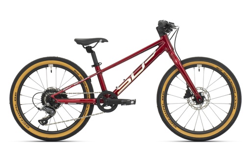 [#BL-222635] Superior Team 20 20"-os gyermek kerékpár [9", fényes sötétpiros/hologram króm]