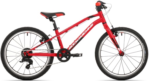 [#BL-210898] Rock Machine Thunder 20 VB 20"-os gyermek kerékpár [10", fényes sötétpiros/fekete/fehér]