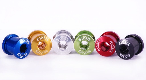 [#BL-48025] a2Z 7075-T6 alu lánctányér csavar 2x hajtóműhöz [zöld, 5 pár]