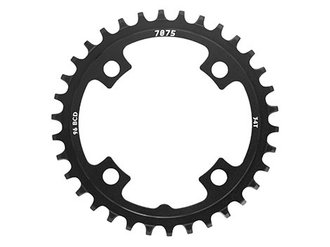 [#BL-161094] Sunrace CRMX Narrow Wide 4 furatos szimmetrikus lánctányér [fekete, 34]