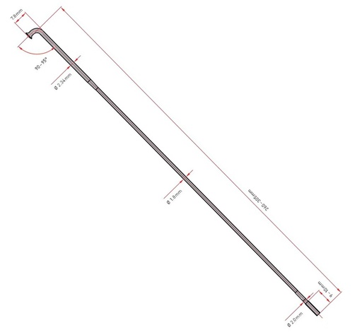 [#BS-SA3023292S0020] Küllő DT Swiss Alpine III 2.0/1.8/2.34x292 fekete