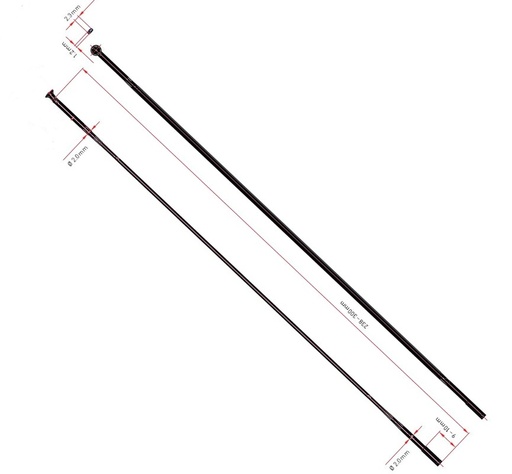 [#BS-SACS20248S0020] Küllő DT Swiss Aero comp egyenes 2.0/2.3/1,25x248 fekete