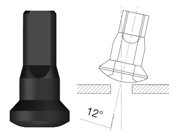 [#BF-SAAUD1410ZA] Sapim Upside Down Alu 14G 10 mm küllőanya fekete