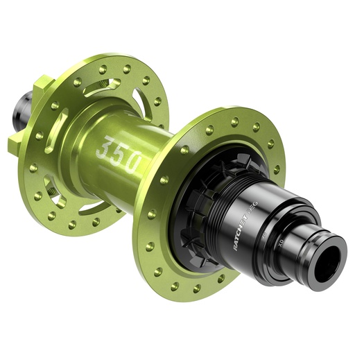 [#BS-H350TDDRR32OA6646S] Agy DT Swiss 350 DEG limited hátsó disc 6 csavar boost 12/148mm Sram XD zöld ÚJ
