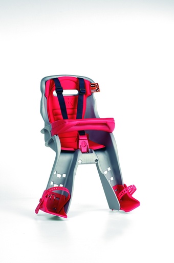 [#BL-13982] Okbaby Orion előre szerelhető gyerekülés (homlokcsőre) [ezüst-piros]