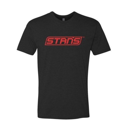 [#BS-PR1431-01-X] Póló Stan's fekete piros logós XL