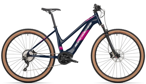 [#BL-195461] Rock Machine Torrent INT e50-29B Lady elektromos MTB kerékpár [17.5" (M), fényes sötétkék/pink/ezüst]