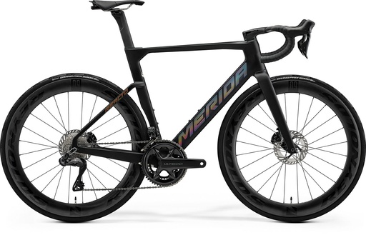 [#BF-2600091] MERIDA REACTO 8000 S SELYEM FEKETE (FÉNYES SÖTÉTEZÜST)