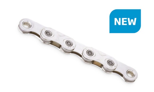 [#BF-XFLATW] KMC X Flat WAX 12-13 seb. 1/2x11/128 126L ezüst/ezüst Sram Flat TOP lánc