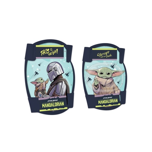 [#CS-44680327SM] D TÉRD- ÉS KÖNYÖKVÉDŐ GYERMEK STAR WARS MANDALÓRI TÜRKIZ / SÖTÉTKÉK