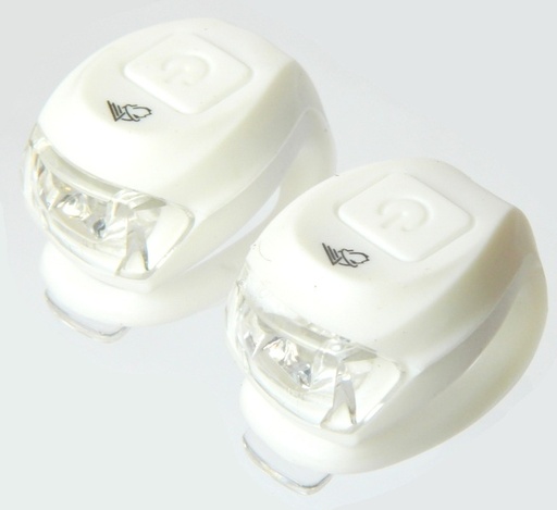 [#BT-34676] Villogó VELOTECH 2LED FEHÉR