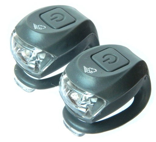 [#BT-34678] Villogó VELOTECH 2LED SZÜRKE