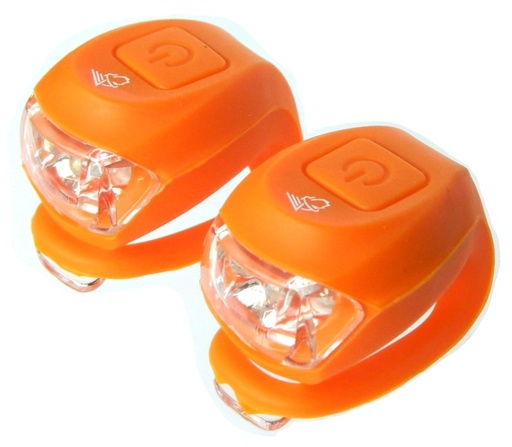 [#BT-34684] Villogó VELOTECH 2LED NARANCS