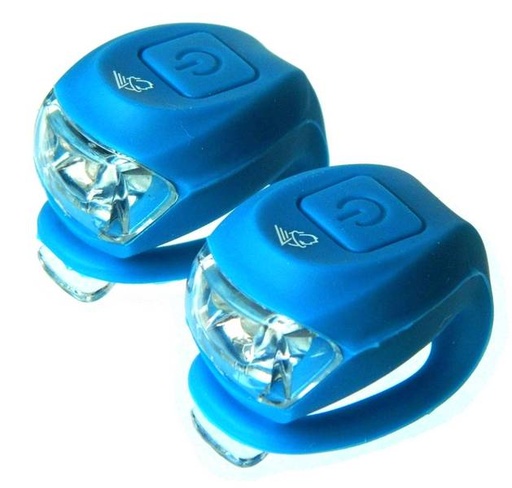 [#BT-34688] Villogó VELOTECH 2LED KÉK