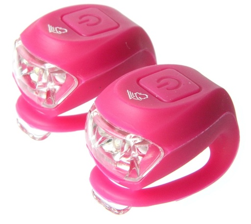 [#BT-34692] Villogó VELOTECH 2LED MAGENTA