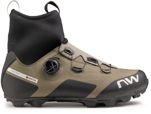 [#BF-80204037-48-435] Cipő NORTHWAVE MTB CELSIUS XC ARCTIC GTX, 43,5 téli, zöld/homok