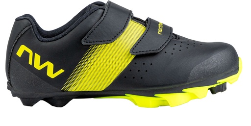 [#BF-80242032-04-32] Cipő NORTHWAVE MTB HAMMER JUNIOR 32 FEKETE/FLUO SÁRGA