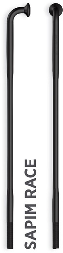 [#BF-SARA14295Z] Küllő SAPIM RACE Inox 14G 295mm J-Bend fekete + Polyax réz 14G 12mm fekete