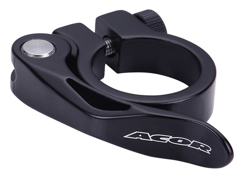 [#BL-200947] Acor AQR-21209 nyeregcső bilincs [fekete, 34.9 mm]