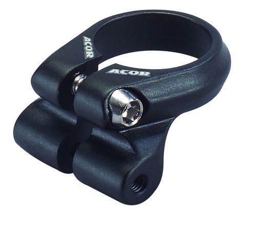 [#BL-207996] Acor AQR-2502 nyeregcső bilincs [fekete, 31.8 mm]