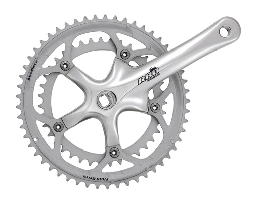 [#BL-21905] Sunrace FCR8183 170mm 53/39T országúti (+52/42T) négyszögtengelyes hajtómű [ezüst, 53/39, 170 mm]