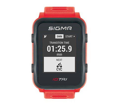 [#BF-24230] Sportóra SIGMA iD.TRI neon piros