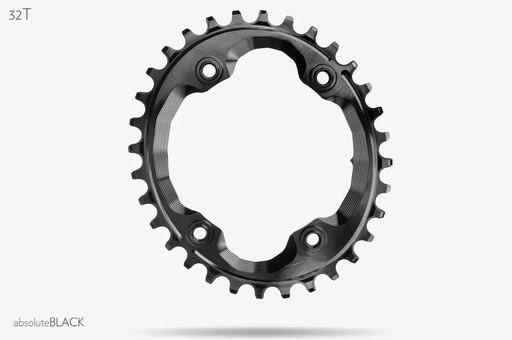 [#BS-OV96XTR/32BK] Lánckerék MTB OVAL XTR M9000 asszimetrikus N/W fekete 32T  (integrated threads)