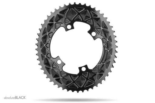 [#BS-ROV52/4BK] Lánckerék Országúti OVAL 110BCD asszim Shimano 9000/6800 4 lyukas fekete 52T