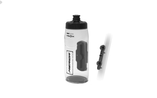[#BF-A2123000098] Kulacs MERIDA SWIVEL/FIDLOCK 620ml átlátszó kulacs+adapter (bázis nélkül)