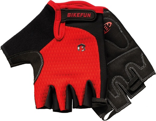 Kesztyű BIKEFUN rövid Missy piros