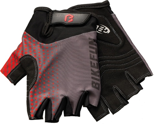 Kesztyű BIKEFUN rövid Leader piros