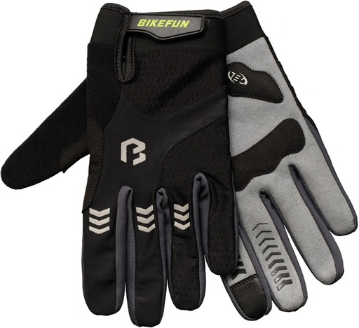 Kesztyű BIKEFUN hosszú Controll szürke