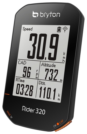 [#BF-BRRIDER320T] Computer BRYTON RIDER 320T GPS komputer szett (+HRM és CAD szenzor)