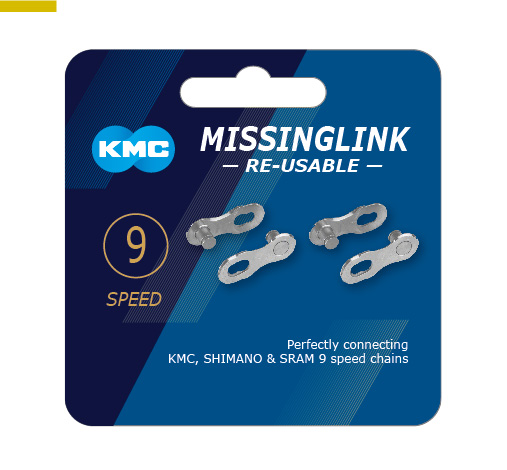 [#BF-CL566R] Lánc KMC MISSINGLINK patentszem 1,1/128" 9 speed CL566R
