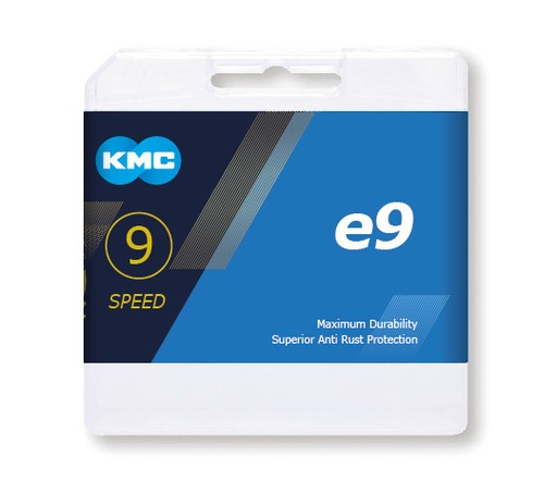 [#BF-E9TNP136] Lánc KMC E9 9 speed e-bike 1/2 x 11/128 136L silver