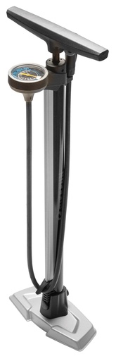 [#BF-GF-54E] Pumpa BIKEFUN BLIZZARD műhely acél, nyomásmérővel, ezüst - GF-54E