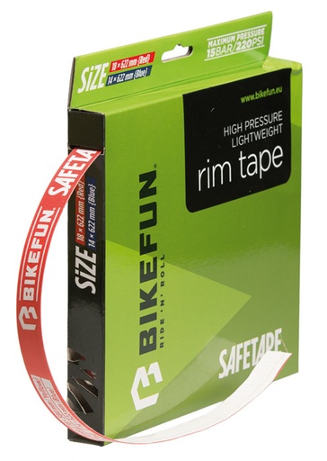 [#BF-JNA45M18] Felniszalag BIKEFUN SAFETAPE öntapadós 20mmx45m piros - JNA45M18