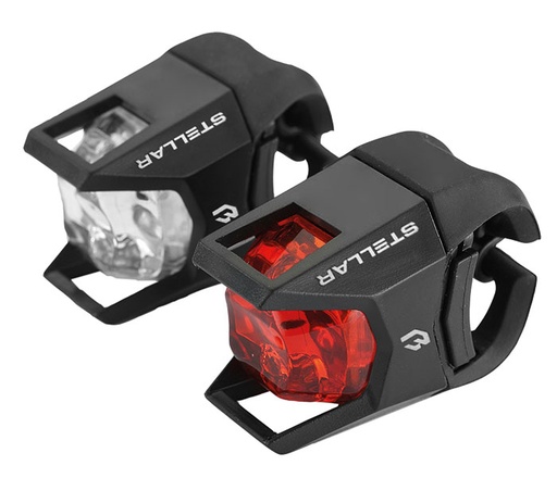 [#BF-JY-3005] Lámpa BIKEFUN STELLAR sett E+H fekete - JY-3005