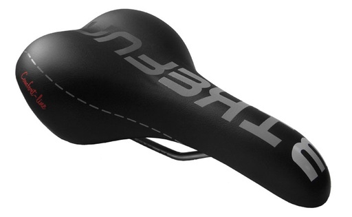 [#BF-VL-6106] Nyereg BIKEFUN BARCELONA gél Comfort Line ffi fekete VL-6106