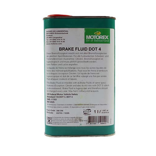 [#BS-300296] BRAKE FLUID DOT 4 fékfolyadék (165 celsius forráspont) 1 liter