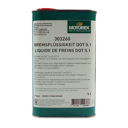 [#BS-303261] BRAKE FLUID DOT 5.1 fékfolyadék (180 celsius forráspont) 1 liter