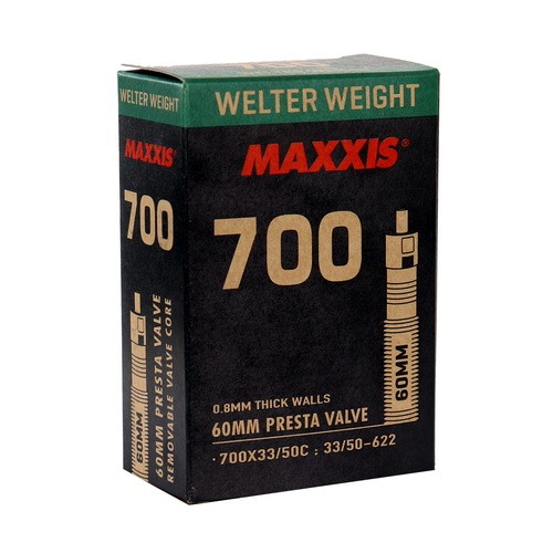 [#BS-EIB00137400] Belső Maxxis 700X33/50C WELTER WEIGHT Preszta szelepes 60mm 130g