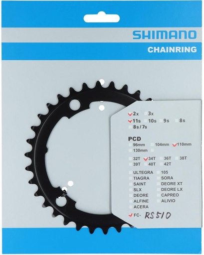 [#PL-Y1WF34000] SHIMANO FC-RS510 CHAINRING 34T-MS